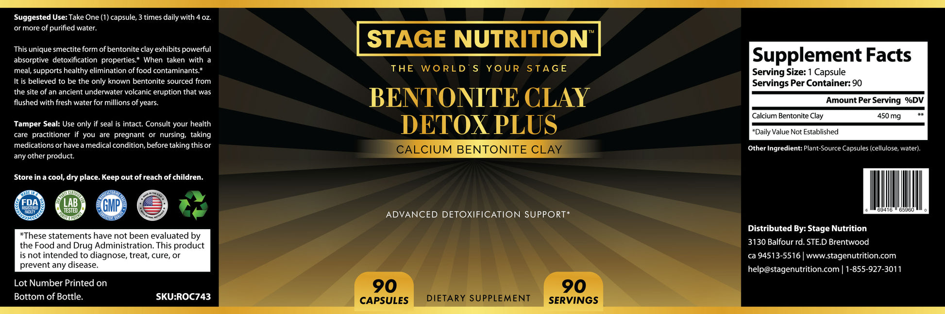 Bentonite Clay Detox Plus