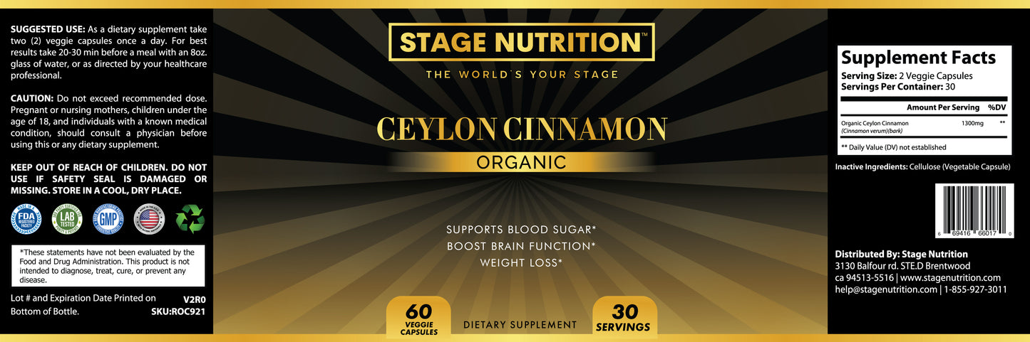 Ceylon Cinnamon (organic)