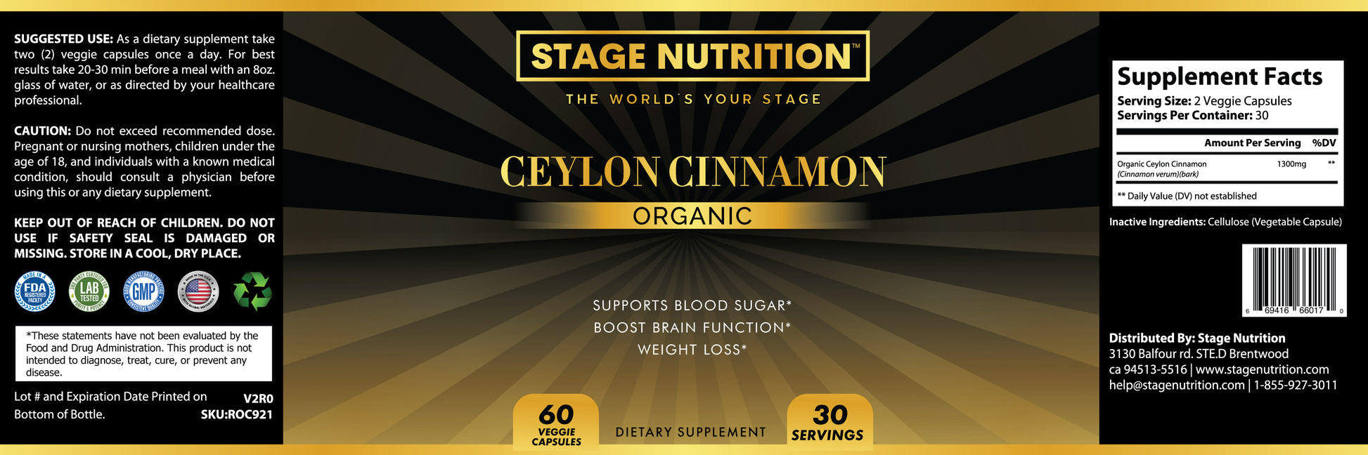 Ceylon Cinnamon (organic)