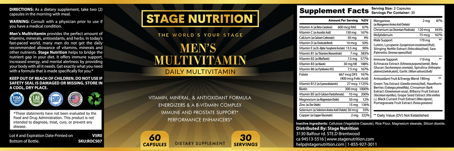 Ultra Plan Multivitamins for Men