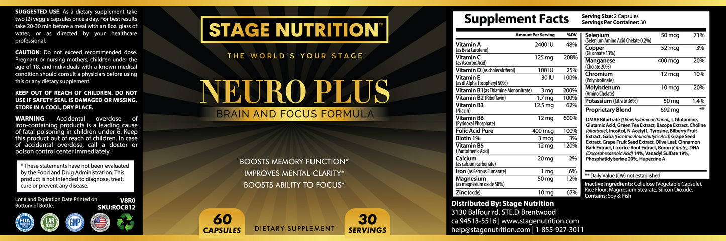 Neuro Plus Brain and Focus
