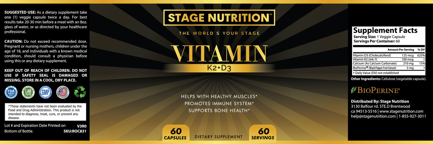 Vitamin K2+ D3