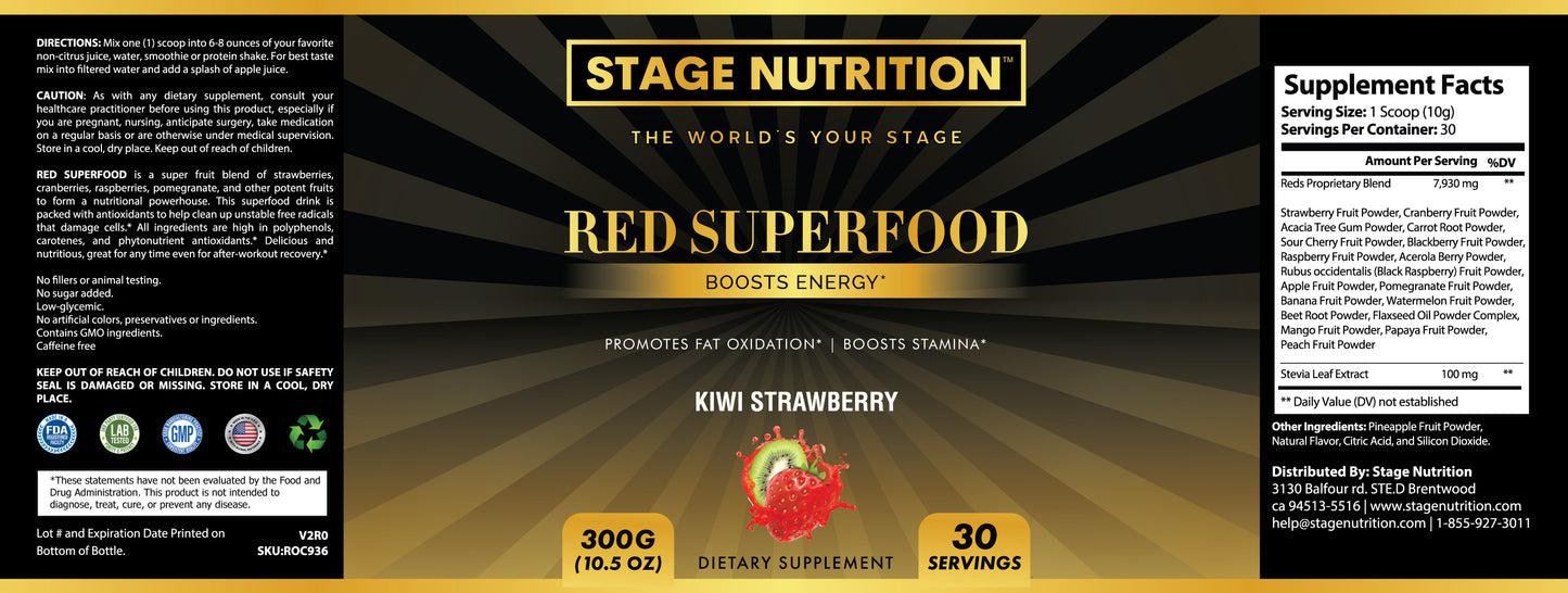 Red Superfood - Kiwi Strawberry