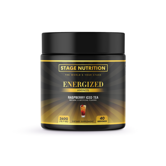 Energized Aminos Raspberry Iced Tea 360g - 40 servings