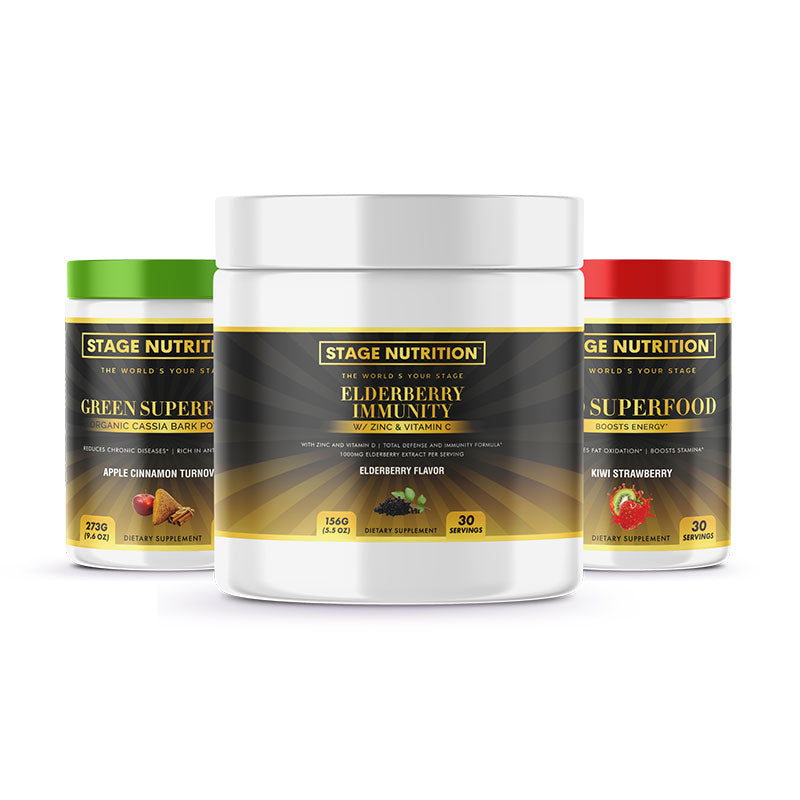 Green Superfood/Red Superfood & Elderberry Immunity Bundle