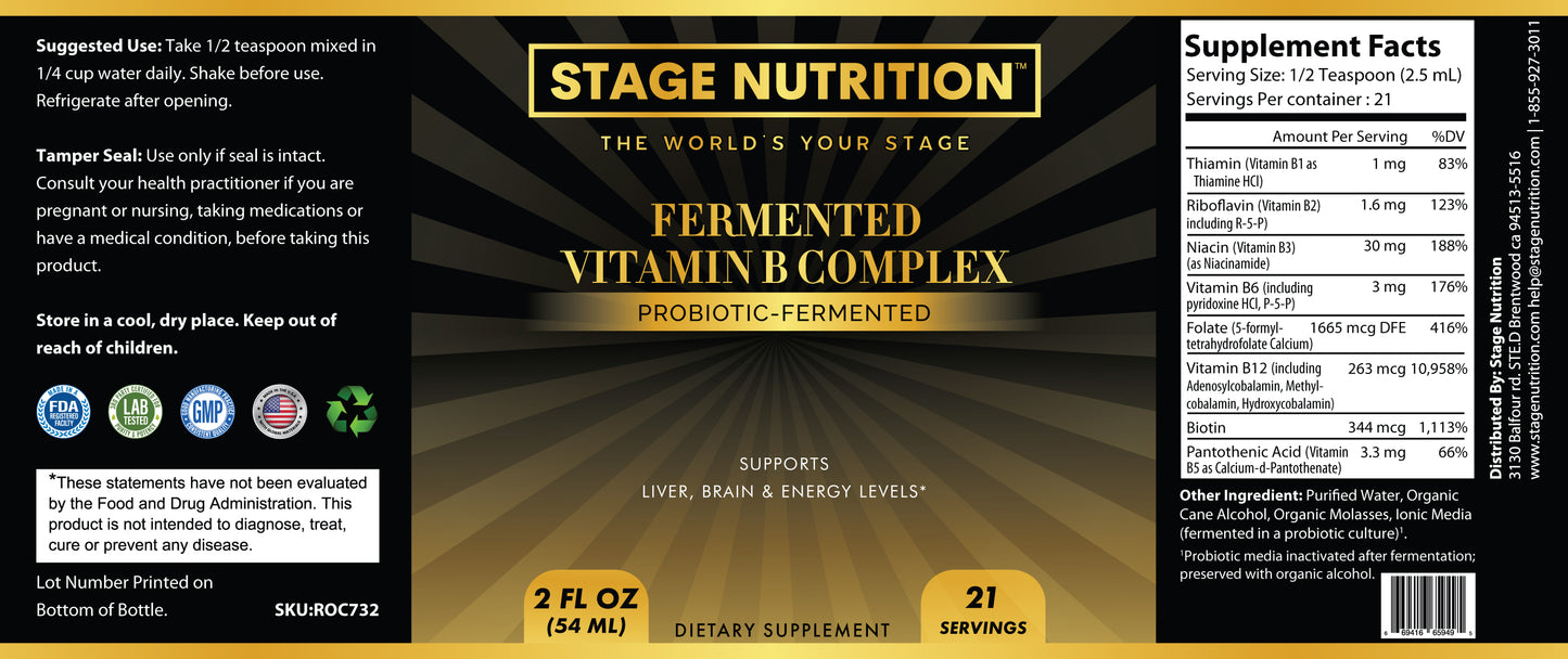 Fermented Vitamin B Complex 2 fl oz