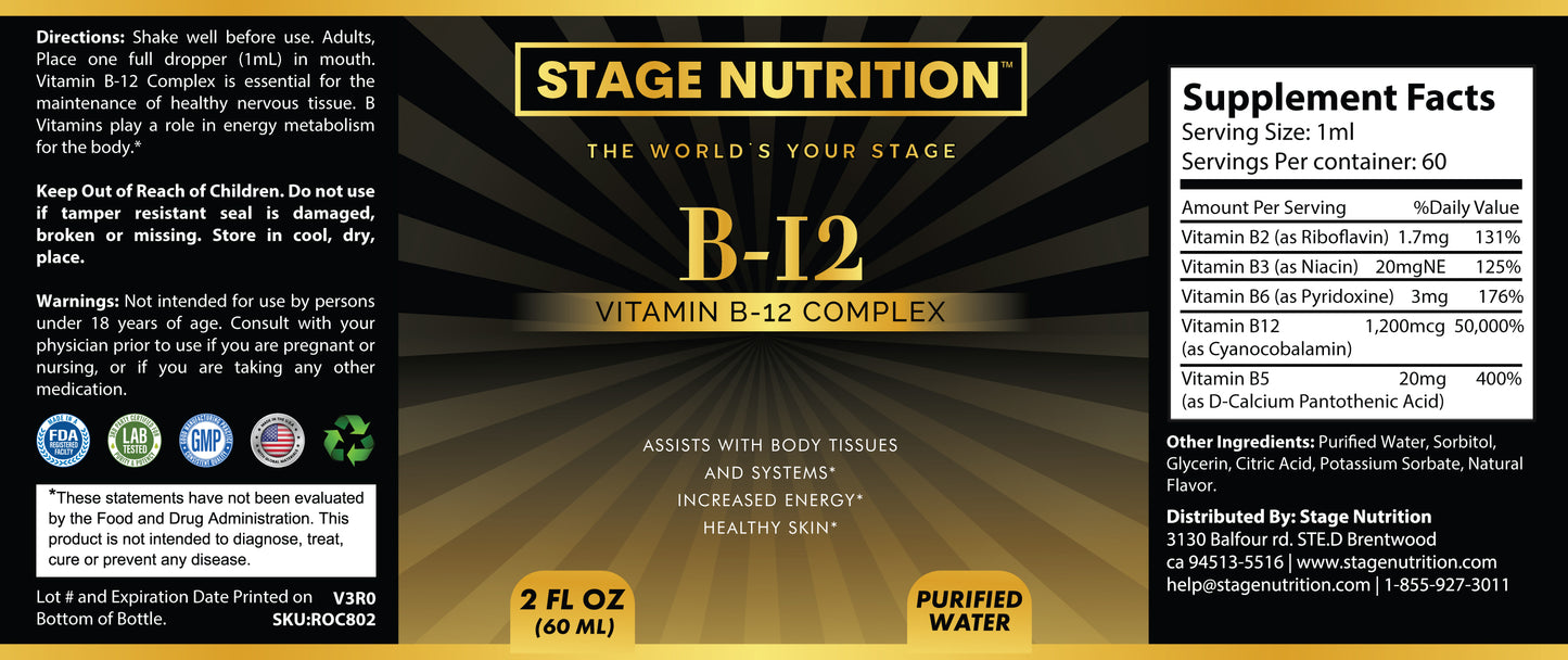 B-12 Drops 2oz