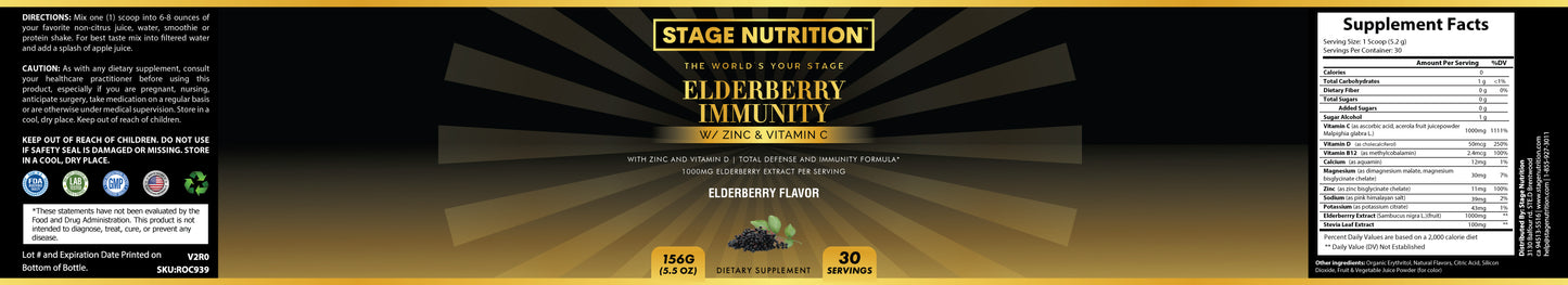 Elderberry Immunity W/ Zinc & Vitamin C