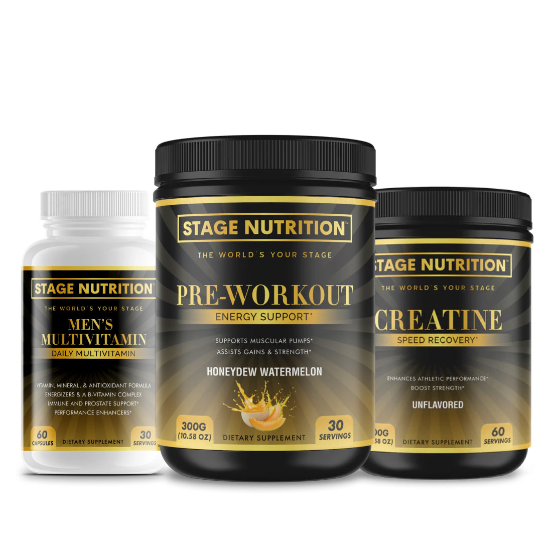 Ultimate Creatine + Pre-Workout + Multivitamin Bundle